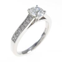 【リメイク】プラチナダイヤモンドリング 0．418ct・E・VVS1・EXT