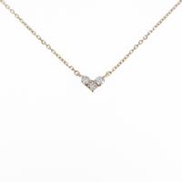 4゜C ハート ダイヤモンドネックレス