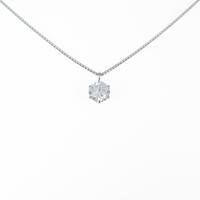 プラチナダイヤモンドネックレス 0．316ct・F・SI2・GOOD