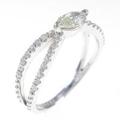 プラチナダイヤモンドリング 0．308ct・M・VVS1・マーキスカット