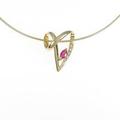 750YG／K18YG ルビーネックレス