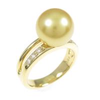 K18YG シロチョウパールリング