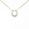 K18YG ホースシュー ダイヤモンドネックレス