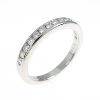 ティファニー ハーフサークル チャネルセッティング リング