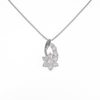 PT フラワー ダイヤモンドネックレス