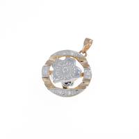 750PG／750WG フラワー ダイヤモンドペンダント