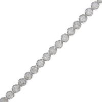 K18WG ダイヤモンドブレスレット