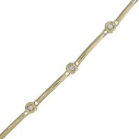 K18YG ダイヤモンドブレスレット