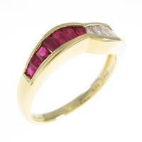 18KYG ルビーリング