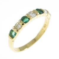 K18YG エメラルドリング