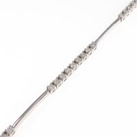 K18WG ダイヤモンドブレスレット