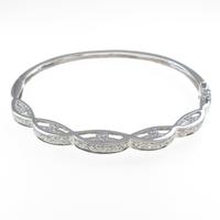 K18WG ダイヤモンドバングル