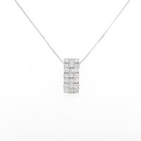 K18WG ダイヤモンドネックレス