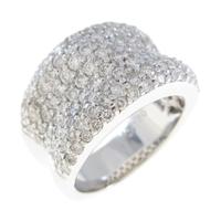 K18WG パヴェ ダイヤモンドリング