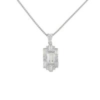プラチナダイヤモンドネックレス 0．508ct・L・VS1・ファンシーカット