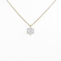 K18YG ダイヤモンドネックレス 0．707ct・J・I1・GOOD