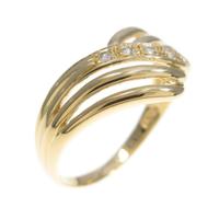 K18YG ダイヤモンドリング