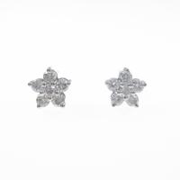 フォリフォリ フラワー ダイヤモンドピアス
