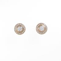 カルティエ ダムール ピアス 0．20ct・0．19ct・D・VVS2・3EXT?EXT