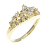 K18YG フラワー ダイヤモンドリング