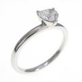 プラチナ ダイヤモンドリング 0．426ct・G・SI2・ハートシェイプ
