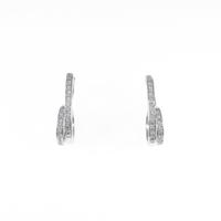 K18WG ダイヤモンドピアス