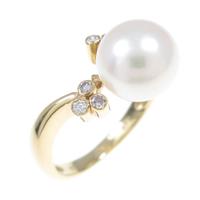 K18YG アコヤパールリング