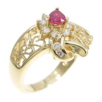 K18YG ルビーリング