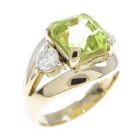 K18YG／PT クリソベリルリング