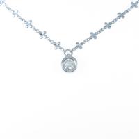 K18WG ダイヤモンドネックレス