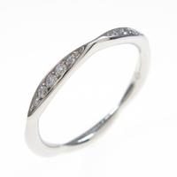 シャネル カメリア ハーフエタニティ リング