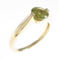 K18YG ガーネットリング