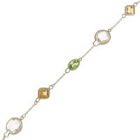 K18YG カラーストーンブレスレット