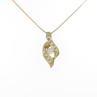 K18YG ダイヤモンドネックレス