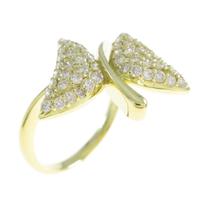 K18YG バタフライ ダイヤモンドリング