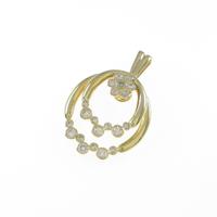 K18YG ダイヤモンドペンダント