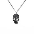 K18BG スカル ダイヤモンドネックレス