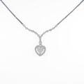 PT／K14WG ハート ダイヤモンドネックレス