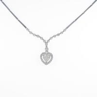 PT／K14WG ハート ダイヤモンドネックレス