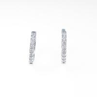 【リメイク】K18WG ダイヤモンドピアス