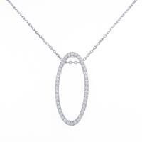 K18WG ダイヤモンドネックレス