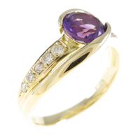 K18YG アメジストリング