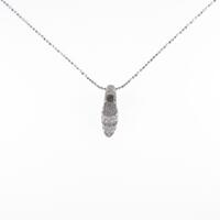 K18WG パンプス ダイヤモンドネックレス