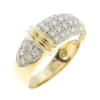 PT／K18YG パヴェ ダイヤモンドリング