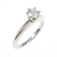 ティファニー クラシックソリティア リング 0．20ct・F・VVS2・3EXT