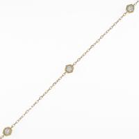 【リメイク】K18YG ダイヤモンドブレスレット