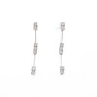 K18WG ダイヤモンドピアス