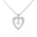 プラチナダイヤモンドネックレス 0．260ct・E・SI2・GOOD