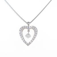 プラチナダイヤモンドネックレス 0．260ct・E・SI2・GOOD