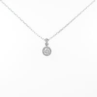 K18WG ダイヤモンドネックレス